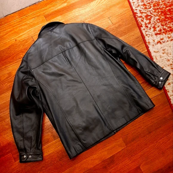 St. John's Bay leather coat